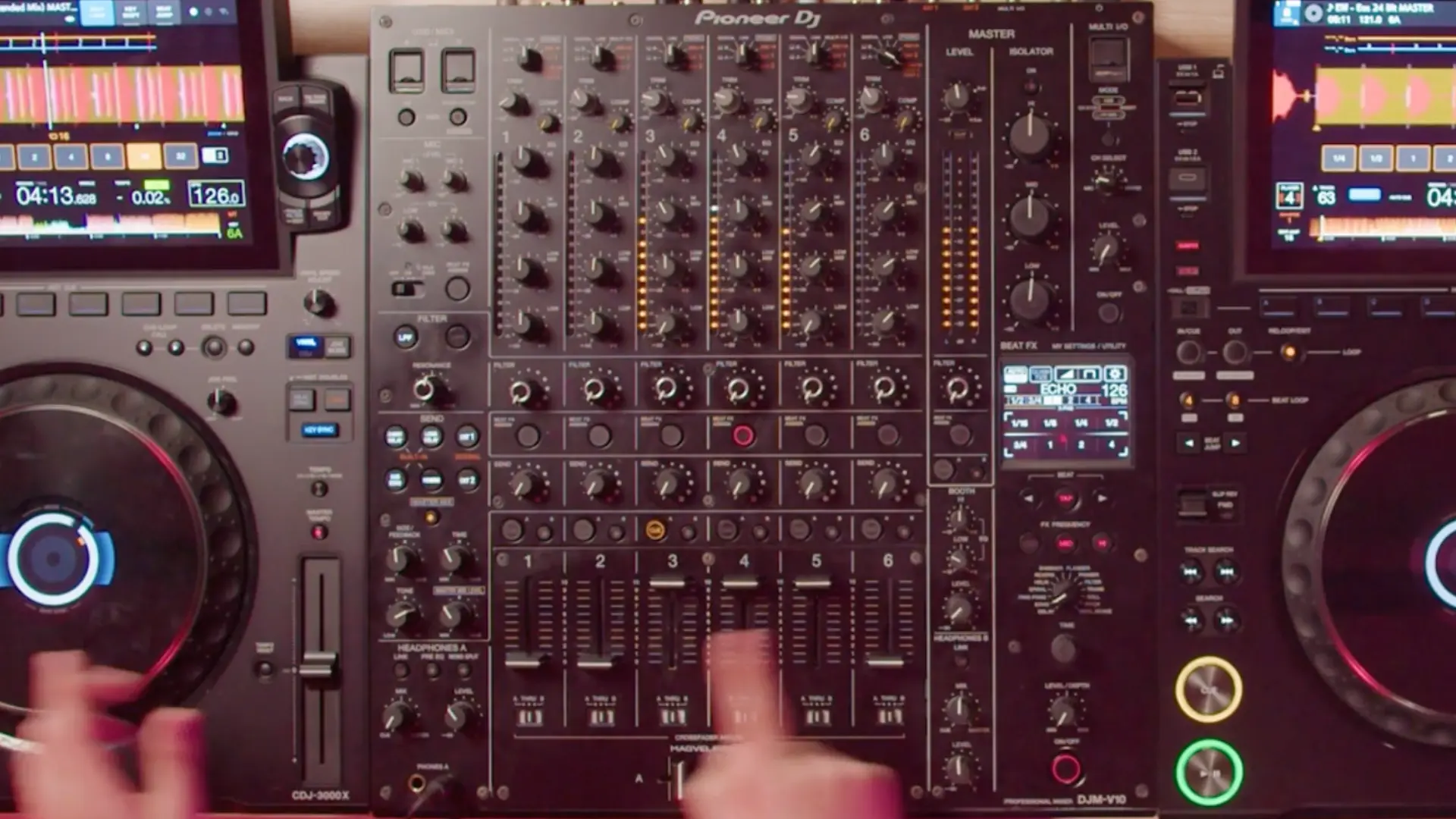 Multiple deck mixing