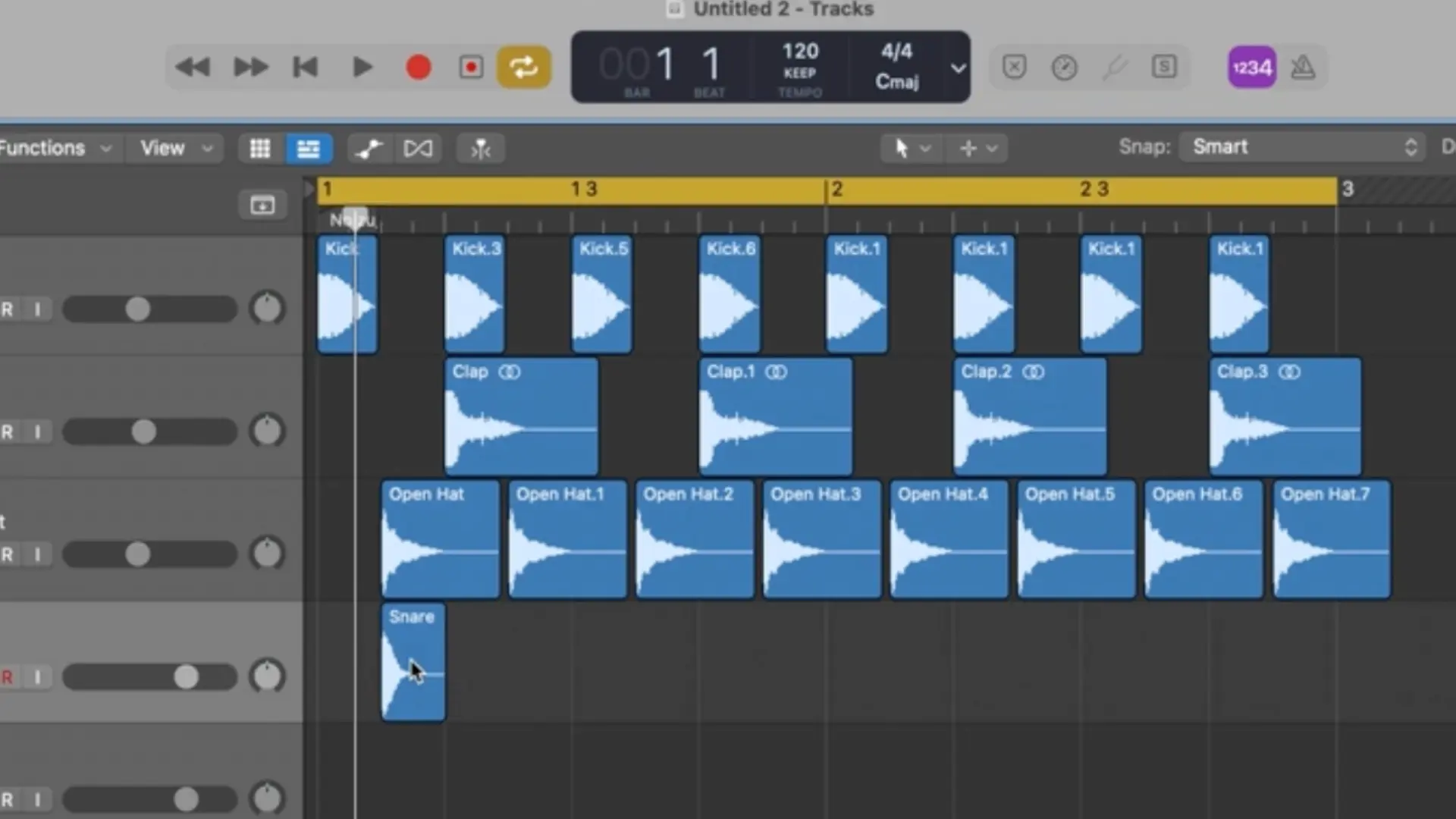 Starting a track