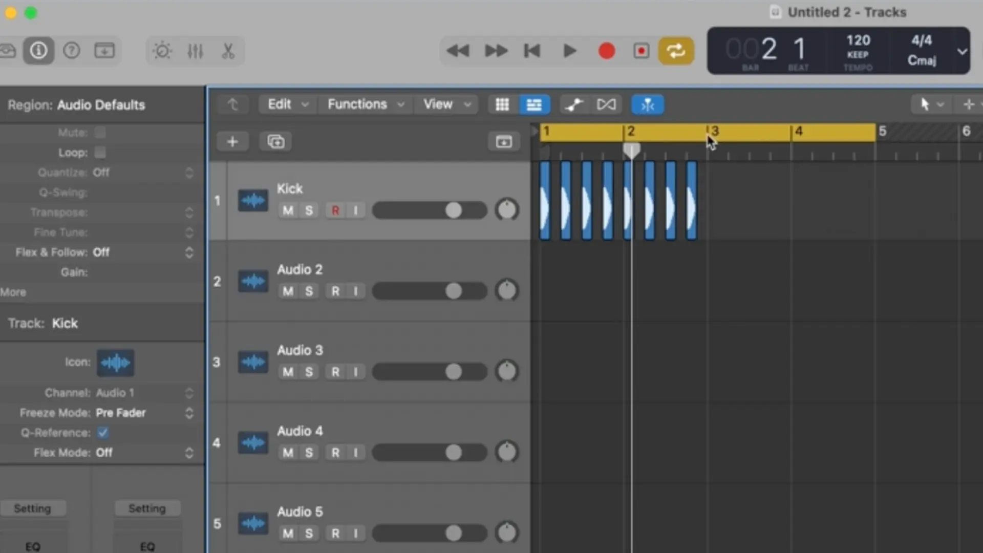 Navigating Logic Pro X